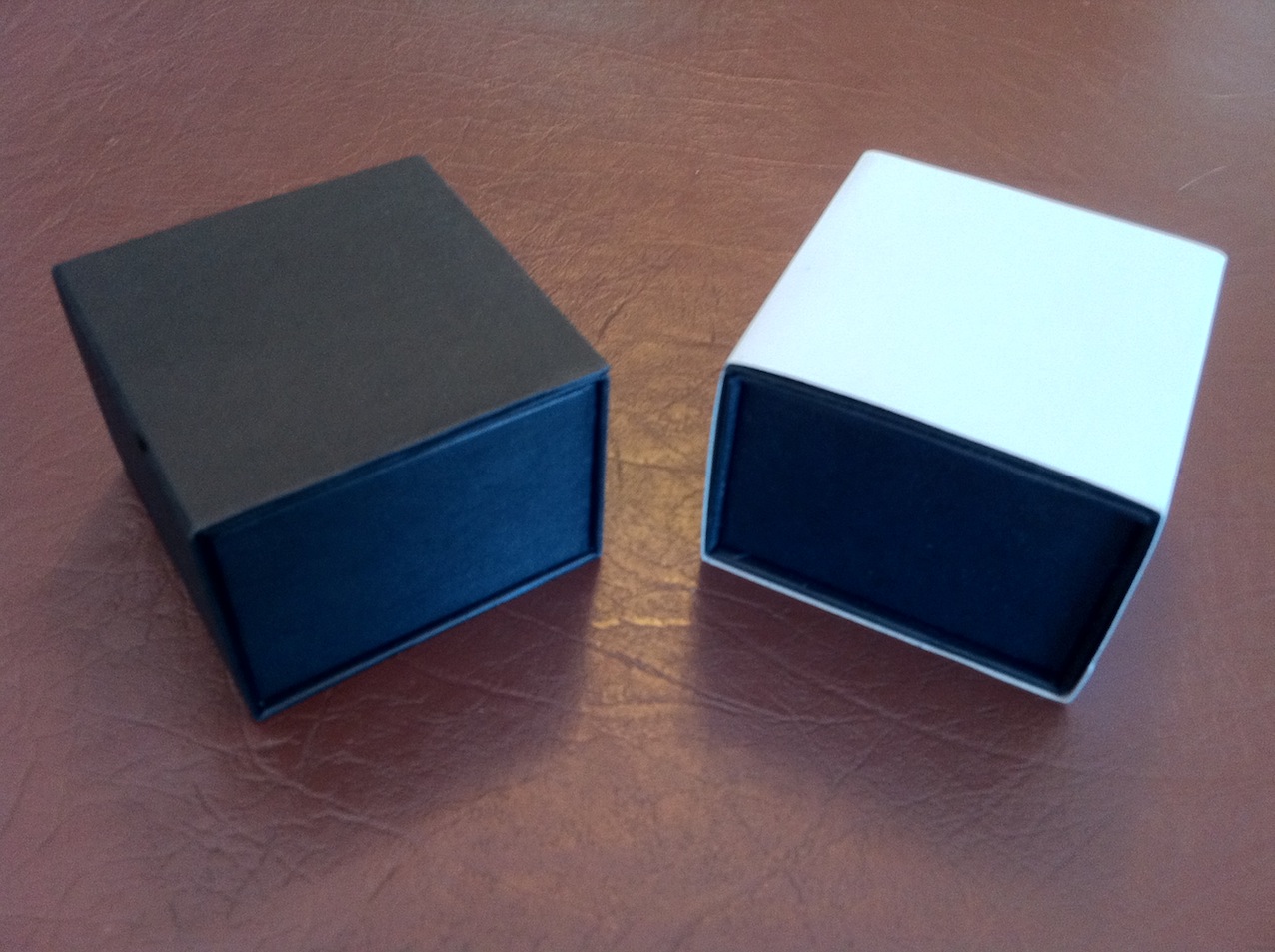 Bi-Fold Cufflink Box (Black)