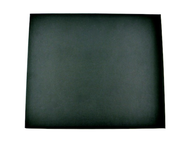 Black Leatherette Medium Platform - rectangle