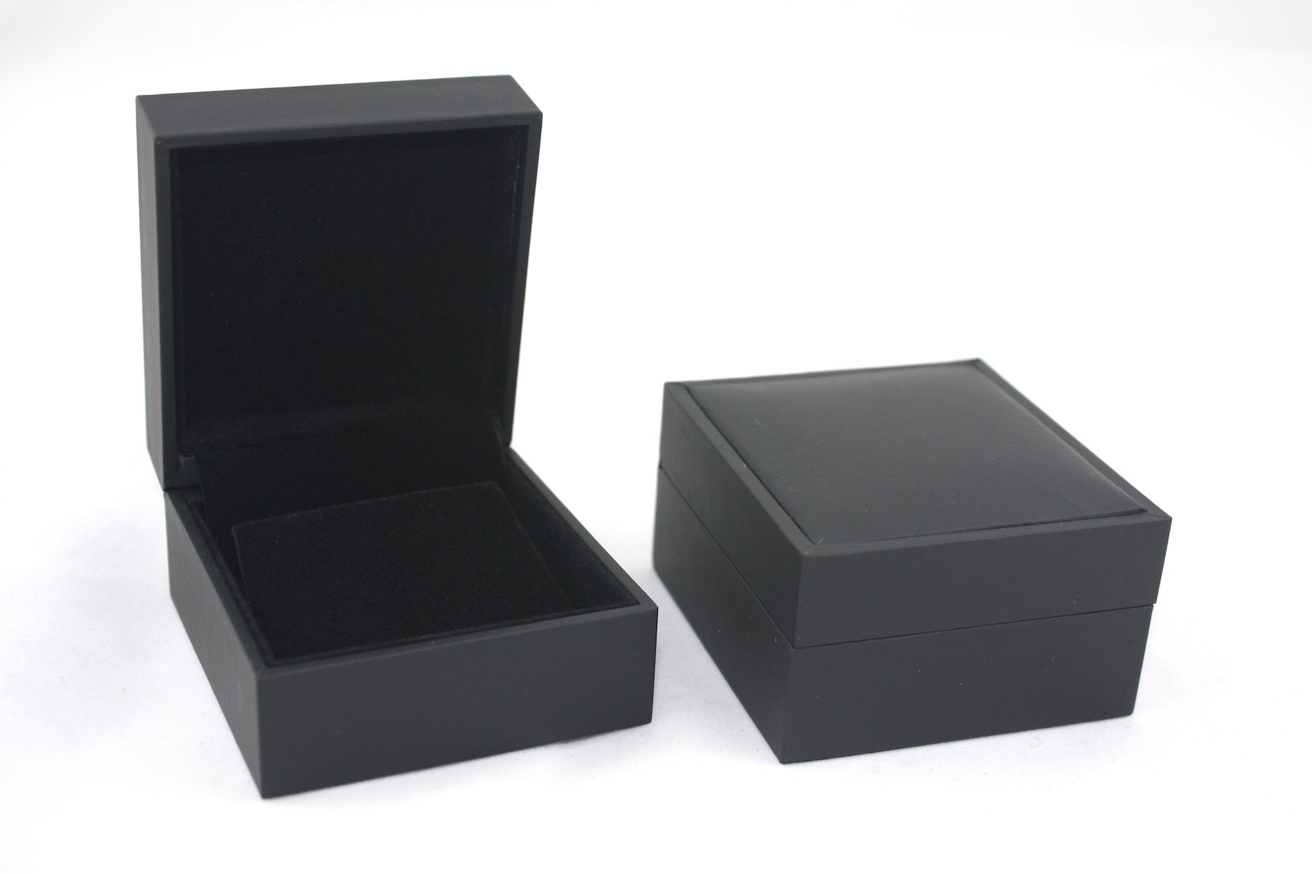 Black Suede Earring Box (Tall)