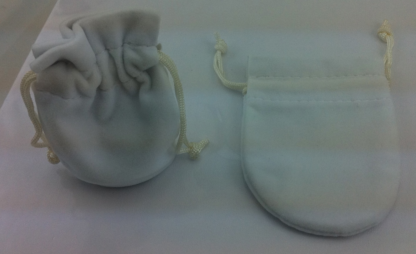 White Jewellery Pouch