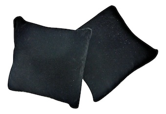 Bangle Display Pillow (Black Suede) (Small)