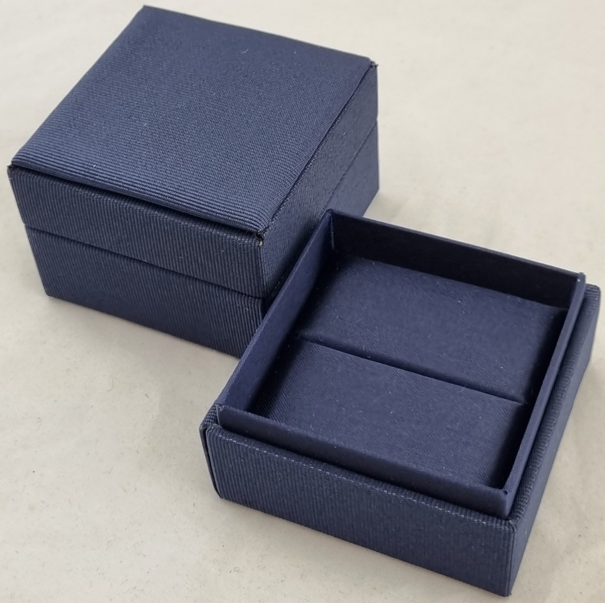 Blue Ring Box with satin interior