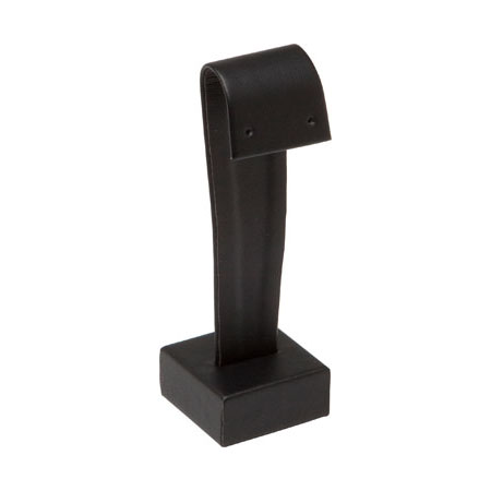 Black Leatherette Square Earring Stand