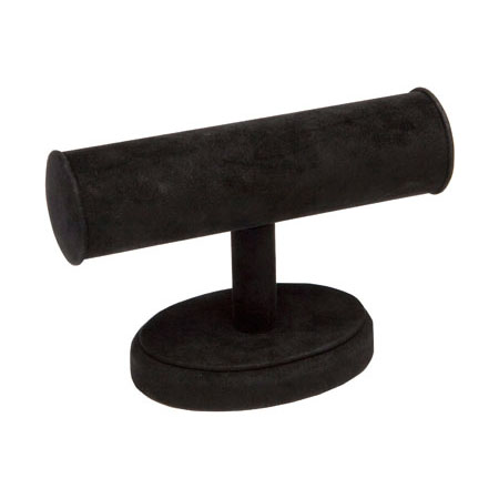 Rod Bangle Stand (Black Suede)