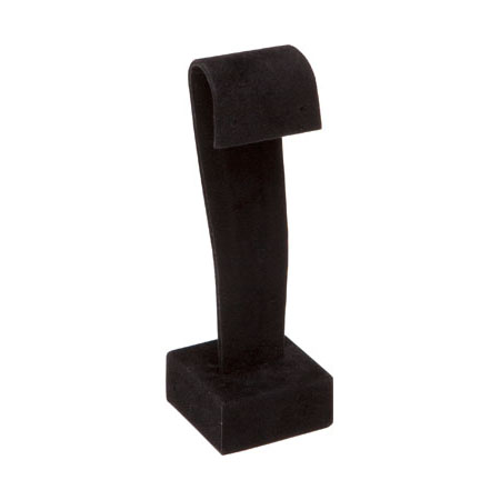 Black Suede Square Earring Stand Large