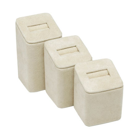 Square Slot Ring Stand Camel Suede