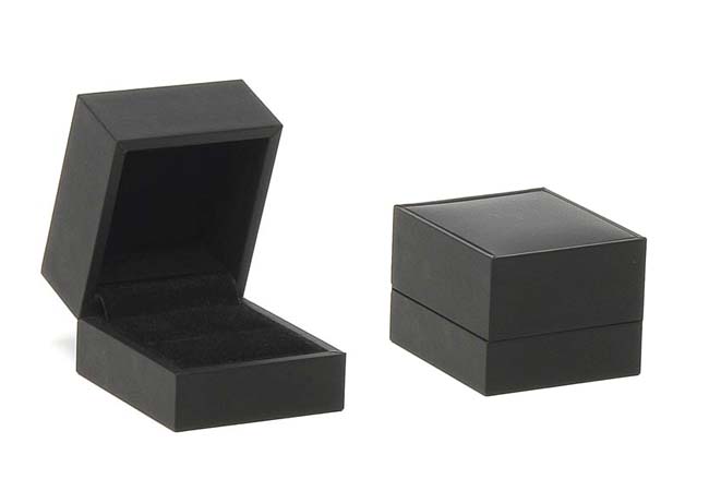 Black Suede Huggy Earring Box (Small)
