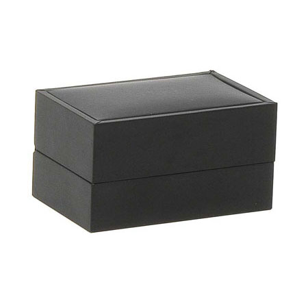 Black Suede Double Ring Box