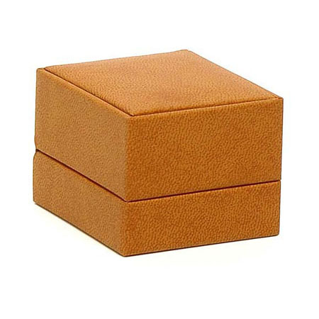 Brown Suede Ring Box
